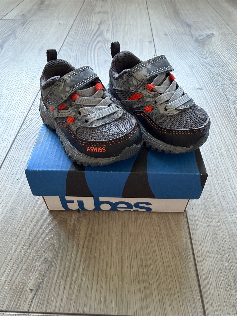 K-Swiss Tubes Trail Low Sneakers Infant Baby Shoes 2 5 6 7 Shower Baby Boy Gift